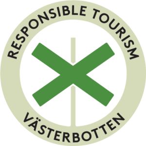 Logotyp för Responsible tourism Västerbotten.